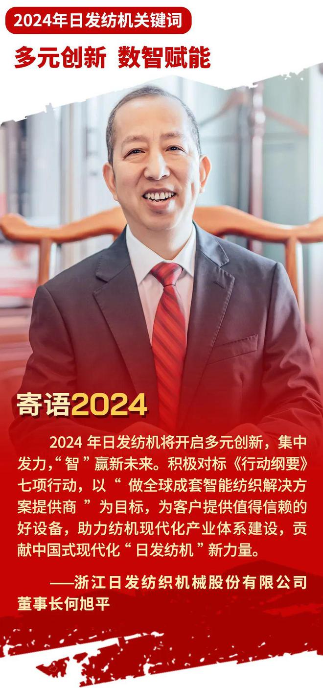 2024以奋斗作序丨日发纺机：延伸产业链以市场为导向开拓新局面(图1)